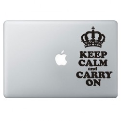 Keep Calm Macbook Decal